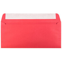 JAM PAPER #10 Zakelijk gekleurde gerecyclede enveloppen met Peel and Seal-sluiting - 4 1/8 x 9 1/2 - Rood gerecycled - 100/pak