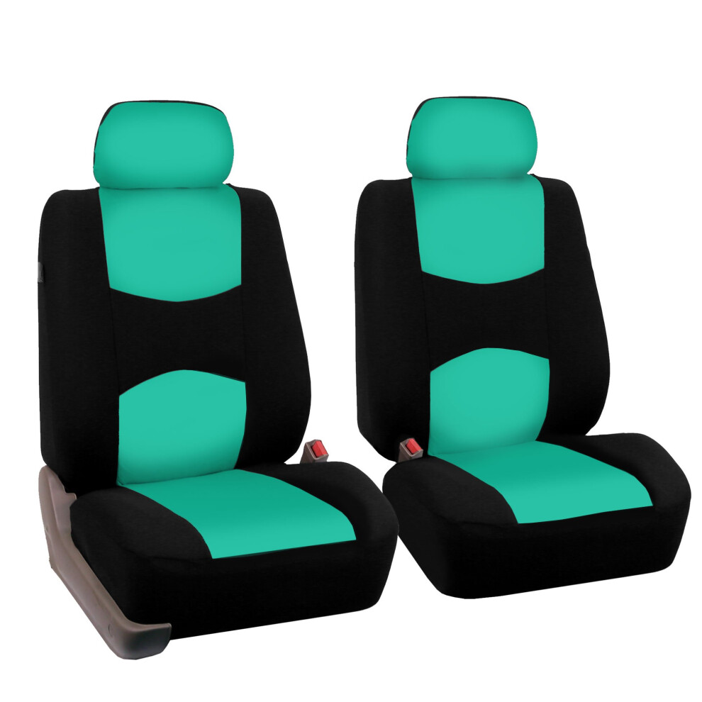 Fh Group Car Seat Covers Front Set In Cloth - Car Seat Covers For Low Back Car Seats With Removable Headrest Universal Fit Automotive Seat Covers Wash 842319123687