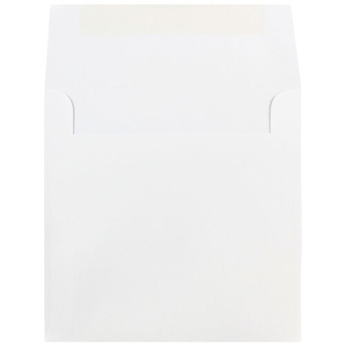 JAM PAPER 8 x 8 Square Invitation Envelopes - White - 50/Pack 1