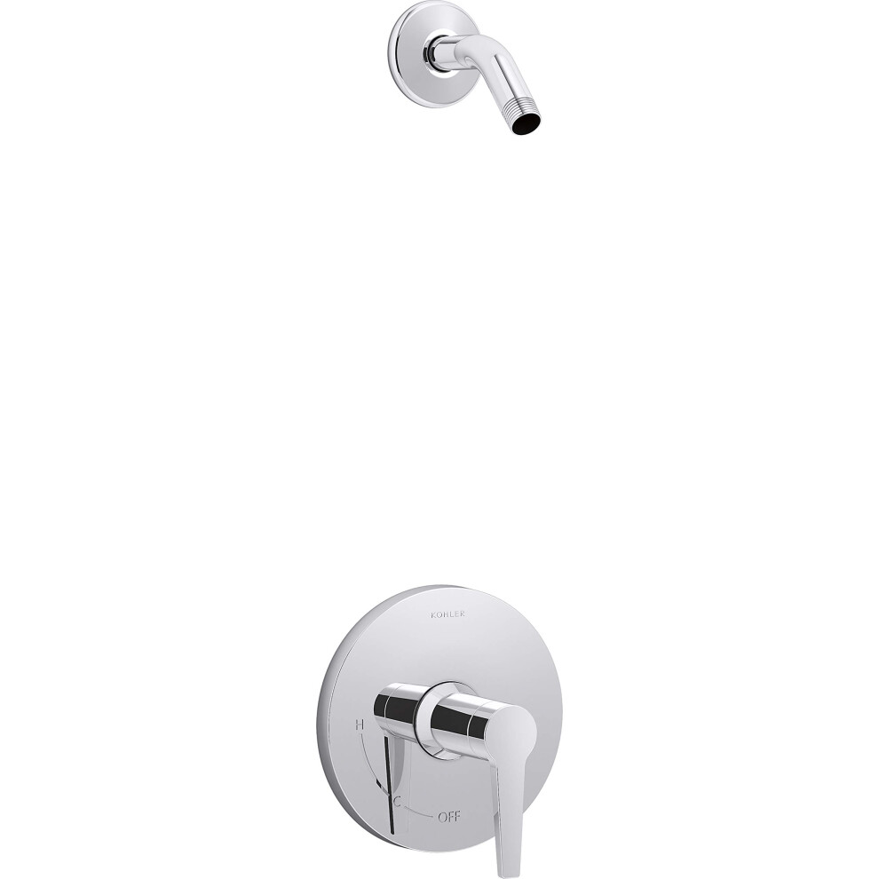 Photos - Other Bathroom Accessories Kohler Pitch Rite-Temp shower trim set less showerhead TLS97077-4-CP 
