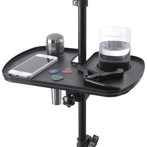 Suporte de Microfone de Plástico Auhafaly com Bandeja e Suporte para Bebida
