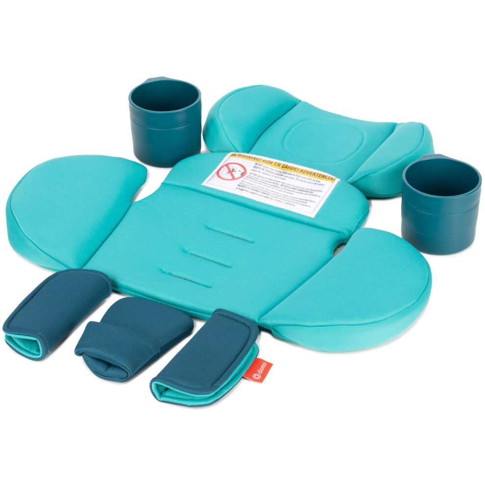 Kit de voyage confort Diono Radian 3R, accessoire pour siège auto pour bébé compatible avec le kit Radian 3R 7 pièces (2 coussins de harnais, 1 c