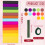 12 Rolos de Papel Crepe Colorido, 10 x 98 Polegadas com Fios e Fitas Florais 2