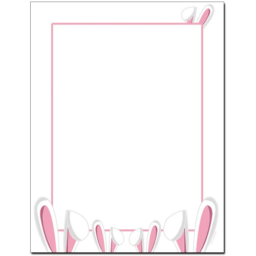 Bunny Ears p?skebrevhoved, laser- og inkjetprinterpapir (25 ark)