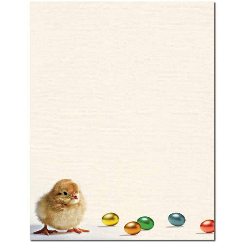 Easter Chick brevhoved, laser- og inkjetprinterpapir (25 stk.)
