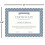Papel de Certificado Parchment Azul e Branco - Pacote de 100, Compatível com Impressora a Laser, para Prêmios 3
