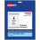 Avery Matte White Rectangle Labels with Sure Feed  1"""" x 7""""  400 Matte White Printable Labels 1