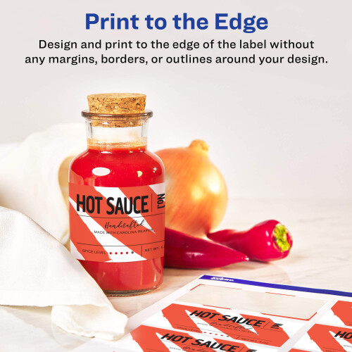 Avery Matte White Rectangle Labels with Sure Feed  2"""" x 3.5""""  400 Matte White Printable Labels 2