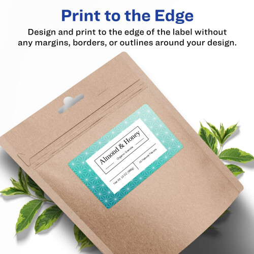 Avery Matte White Rectangle Labels with Sure Feed  3"""" x 6""""  150 Matte White Printable Labels 2
