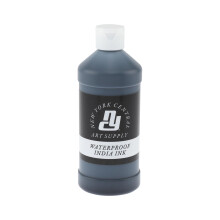 New York Central India Inkt 16oz fles - Maak een impact met matzwarte Oost-Indische inkt Perfect voor kunstenaars kalligrafie illustraties & meer!