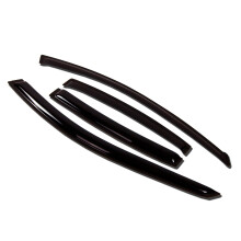 TuningPros WV-325 Finestra esterno Visor Visolta di pioggia Guardia Dark Smoke Dark 4-PC Compatibile con Berlina Mitsubishi Mirage 1997-2001 Mitsubis