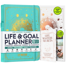 Life Mastery Planner - Un viaggio di 12 mesi per raggiungere i tuoi obiettivi Aumenta la produttivit Passione Successo e felicit - Planner di v