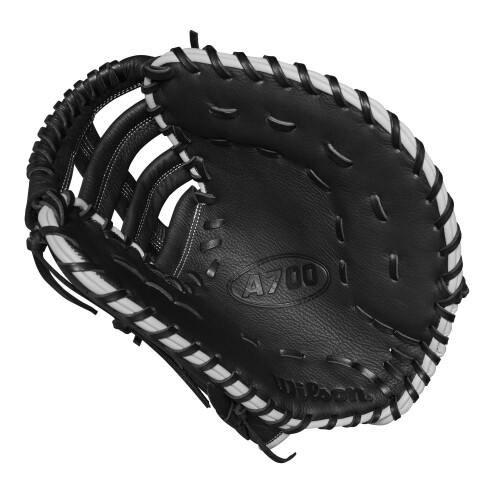 Wilson Wilson 2024 A700 12'' Baseball First Base Mitt  Schwarz/Silber/Wei 2