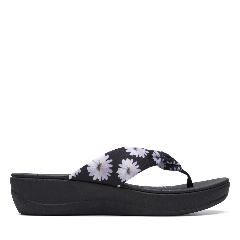 Clarks Women's Arla Glison Flip-Flop  Black Multi  9