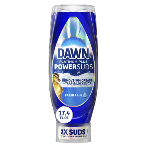 Υγρό σαπούνι πιάτων Dawn Platinum Plus PowerSuds, μπουκάλι EZ-Squeeze 17,4 oz.