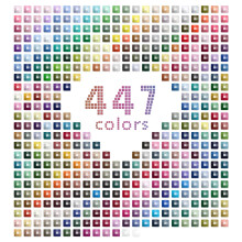 Diamant-Malerei-Edelsteine in 447 Farben, 89.400 quadratische 5D-Diamantperlen f r Diamantmalerei, fehlende Diamanten und DIY-Kristallkunst, Nage