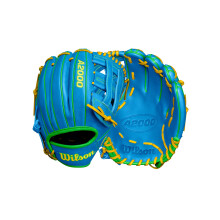 Wilson Spring 2025 A2000 PP05 11.5 Infield-Baseballhandschuh Rechtsh nder, Himmelblau/Optikgelb