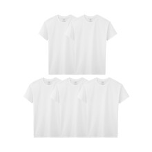 Fruit Of The Loom Maglietta intima Eversoft in cotone per ragazzi T-shirt e canottiere T-shirt intima - Ragazzi - Confezione da 5 - Bianco X-Larg