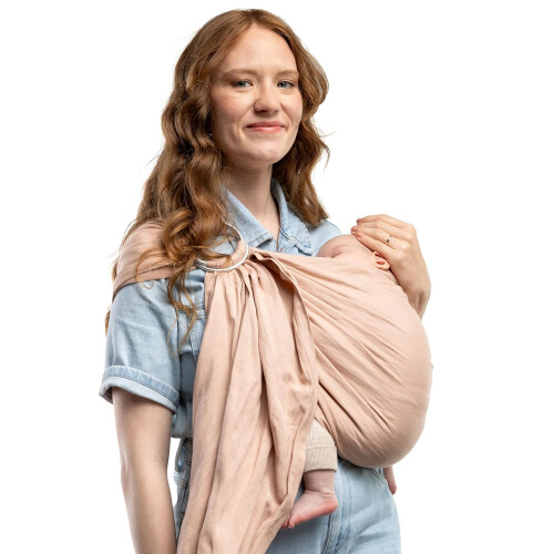 Porte-bébé BOBA Ring Sling in lino PEONY - BOBA