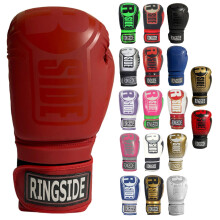 Ringside Apex Bag Gloves IMF-Tech Boxhandschuhe mit sicherer Handgelenksttze, synthetische Boxhandschuhe fr Mnner und Frauen, Rot, S/M