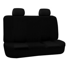 FH Group Car Seat Cover for Back Seat Cloth - Universal Fit Rear Seat Covers for Cars with Solid Bench,Car Seat Protector for Dogs and Kids,Car Interi
