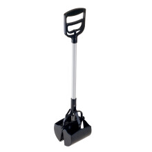 Pet Pooper Scooper - Kunststof en aluminium katten- en hondenpoepgrijper met lange steel - Maakt gebruik met ?n hand op beton en gras mogelijk door P