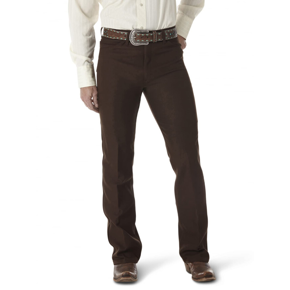 Wrangler mens Wrancher Dress jeans  Brown  33W x 34L US