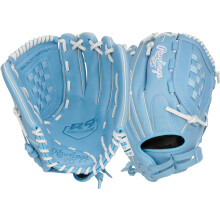 Rawlings | Fastpitch-Softballhandschuh der R9-Serie | 12,5' | RHT | Basket Web | Columbia Blau