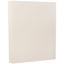 JAM PAPER Strathmore Cartolina de 80 lb - Capa de 8,5 x 11 - 216 g/m - Tecido branco natural - 50 folhas/pacote