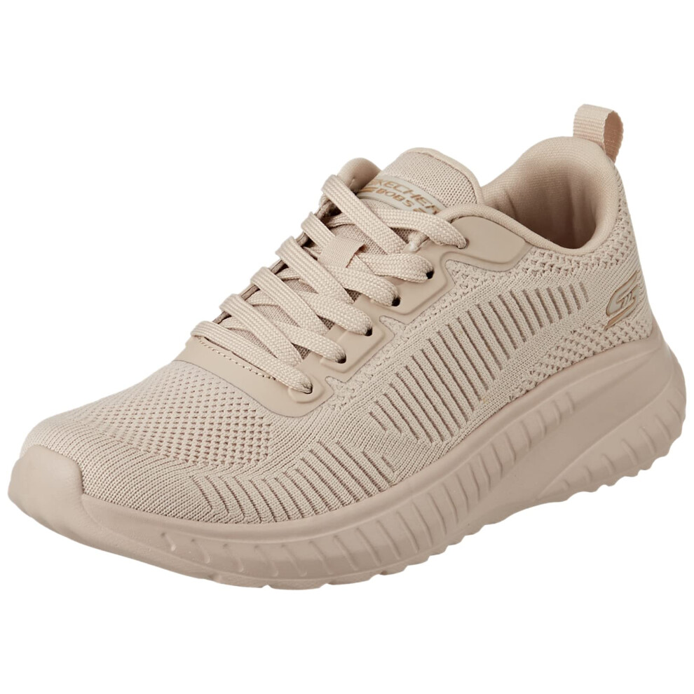 Skechers Women's Bobs Squad Chaos - Face Off Sneaker Nude 7