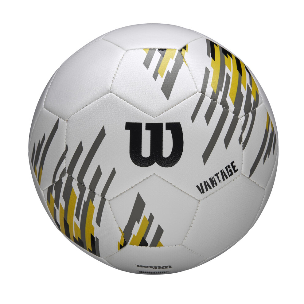 WILSON NCAA Vantage Soccer Ball - Size 5  White/Gold
