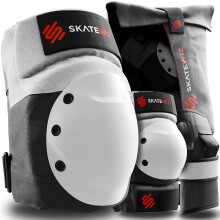SKATEWIZ Knie- und Ellenbogenschoner fr Erwachsene  Rollschuh-Schutzausrstung, Knie- und Ellenbogenschoner-Set fr Erwachsene mit Handgelenkschone
