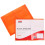 JAM PAPER Envelopes Plásticos de Expansão com Fecho de Elástico - Booklet - 9 3/4 x 13 - Laranja - 12/Pack 4