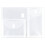 JAM PAPER Plastic Multi Pocket Envelopes with Hook & Loop Closure - 3 Pockets - Letter Booklet - 9 3/4 x 13 - Clear - 12/Pack 1