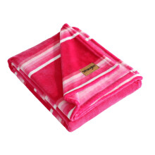 Wrangler - Throw Blanket Super Soft Premium Plush Bedding Western Luxurious Bedding Yellowstone Inspired Oeko-Tex Certified (Saddle Stripe Pink