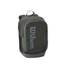 WILSON Tour Tennis Backpack - Dark Green, Holds up to 2 Rackets