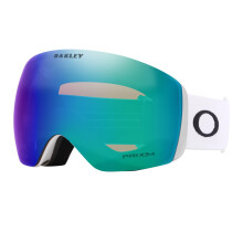 Oakley Flight Deck L OO7050 Mattwei   mit Prizm Argon Skibrille f  r Herren und Damen + PAKET mit Designer-iWear-Brillenset