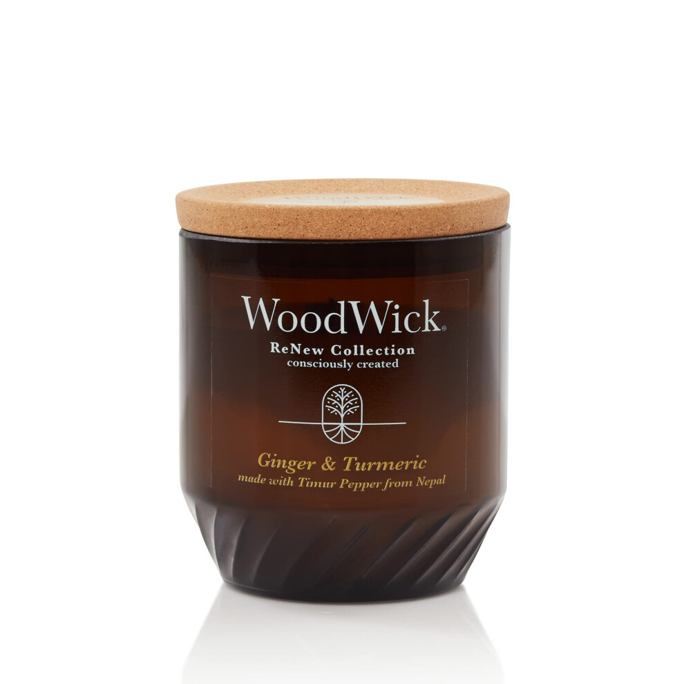 Woodwick® Rinnova Candela Media, Zenzero E Curcuma, 6 Once.-image