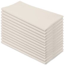 Aunti Em's Kitchen natuurlijk katoenen servetten doek 20 x 20 oversized 100% natuurlijk bulklinnen voor diner evenementen bruiloften set van 12