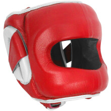 Ringside Deluxe Face Saver Capacete de Boxe, S/M, Vermelho