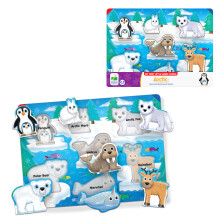 The Learning Journey My First Lift & Learn - Artic 7 Piece Tray Puzzle | Educational Puzzle for Toddlers Ages 2-5 | Fun Tray Puzzle for Boys & Gi
