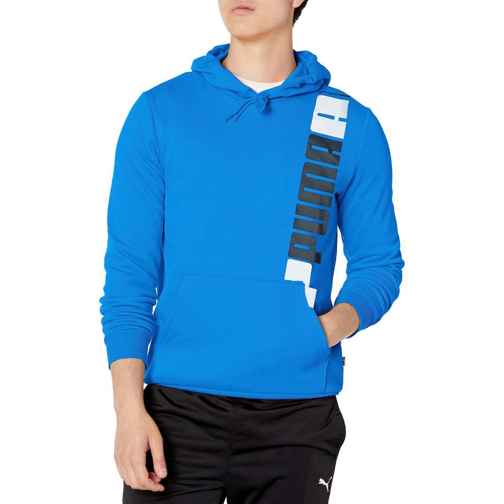 PUMA Men's Essentials Logo Fleece Hoodie (Available in Big & Tall)  Racing Blue-Ah23 Lab  XX-Large
