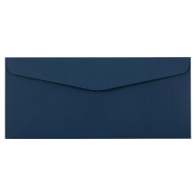 Jam Paper #10 Business Premium buste - 4 1/8 x 9 1/2 - Navy Blue - 100/Pack