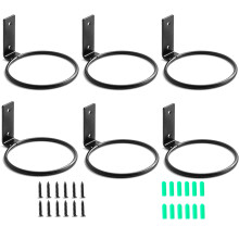 Suporte de Plantas de 4 Polegadas para Parede, 6 Pack Ganchos de Metal para Vasos