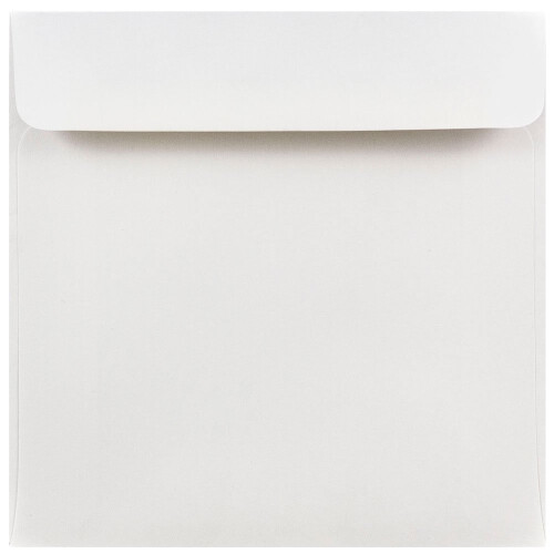 JAM PAPER 6 x 6 Square Invitation Envelopes - White - 100/Pack