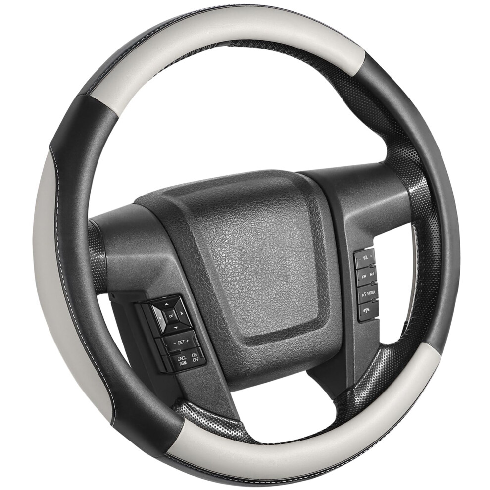 Seg Direct Car Steering Wheel Cover Large Size For F150 F250 F350 Ram 4Runner Tacoma Tundra Range Rover With 15 1/2 Inches-16 Inches Outer Diameter G 792966271296
