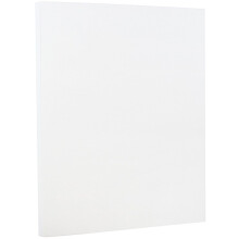 JAM PAPER Strathmore 80lb Karton – 8,5 x 11 Deckblatt – 237 g/m² – Hochweiß gerippt – 50 Blatt/Packung
