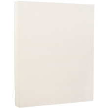 JAM PAPER Strathmore 88 lb Cartolina - 8,5 x 11 Coverstock - 237 g/m - Natural White Laid - 25% algodo - 50 folhas/pacote