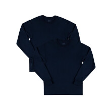 Fruit of the Loom T-shirt da uomo in cotone Eversoft, traspiranti e assorbono l'umidit?, con controllo degli odori, maniche lunghe-Navy 3X-Large