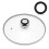 Tempered Glass Lid with Heat Resistant Handle 9.5""""/24cm Clear 1